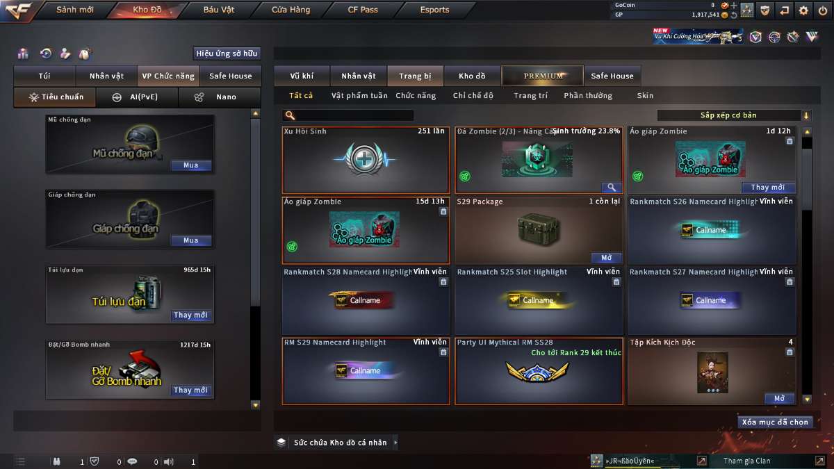 shop acc cf uy tin gia re